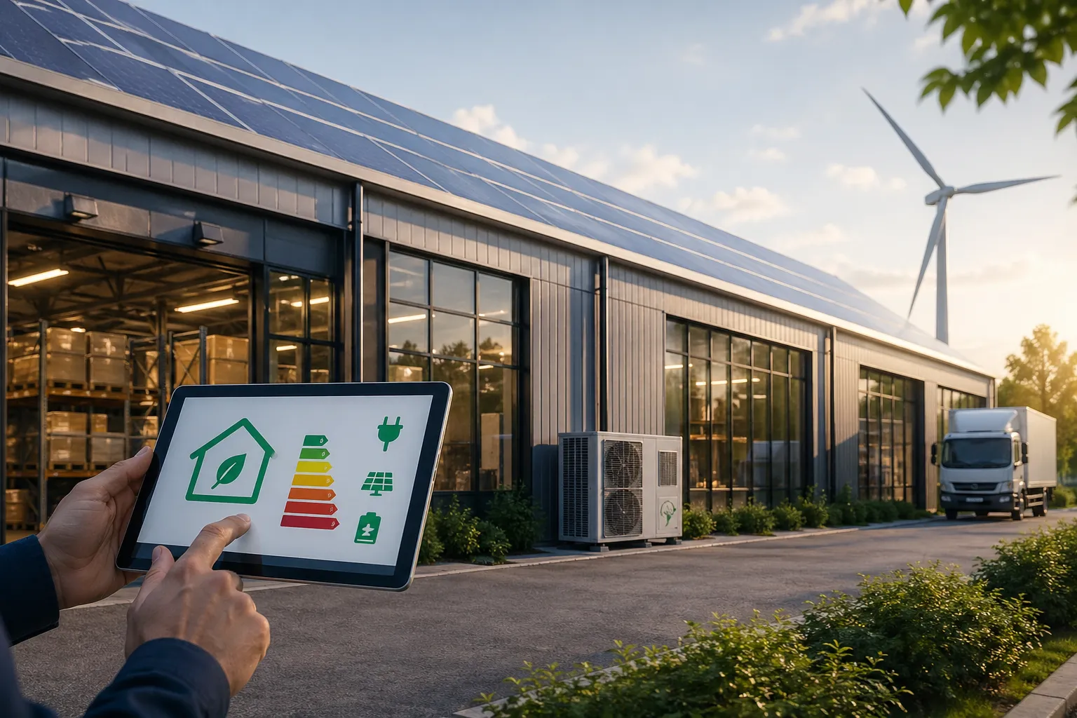 Ondernemers verlagen hun energieverbruik met slimme, praktische maatregelen voor een duurzamer bedrijfspand.